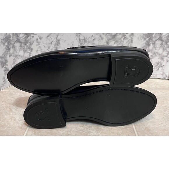 VTG Biltrite Crown Handsewn Leather Dress Loafers Mens 9.5B Black Corp Wedding - Picture 7 of 10